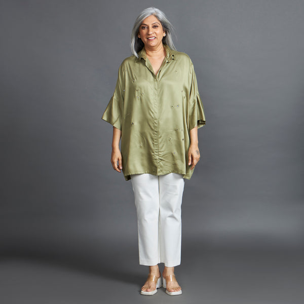 GIN Oversize shirt - Olive Green (SOLD OUT)