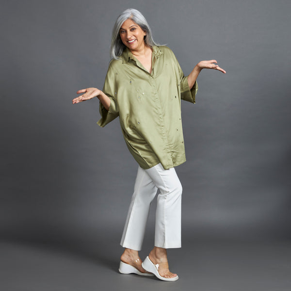 GIN Oversize shirt - Olive Green (SOLD OUT)