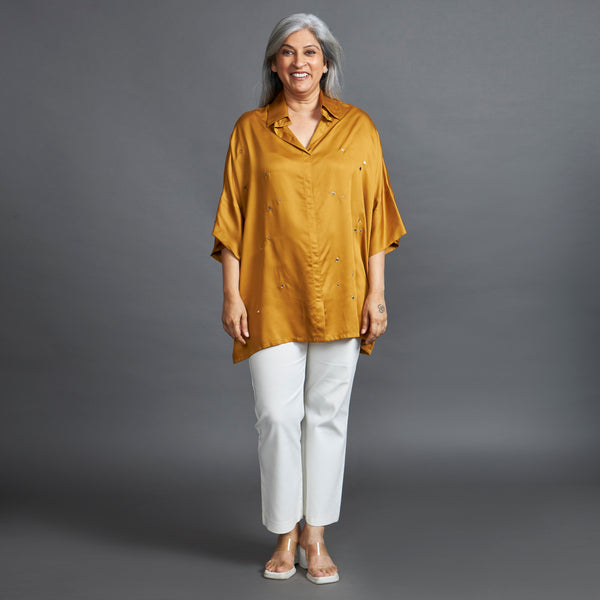 GIN Oversize shirt - Yellow Ocre (LAST PIECE)