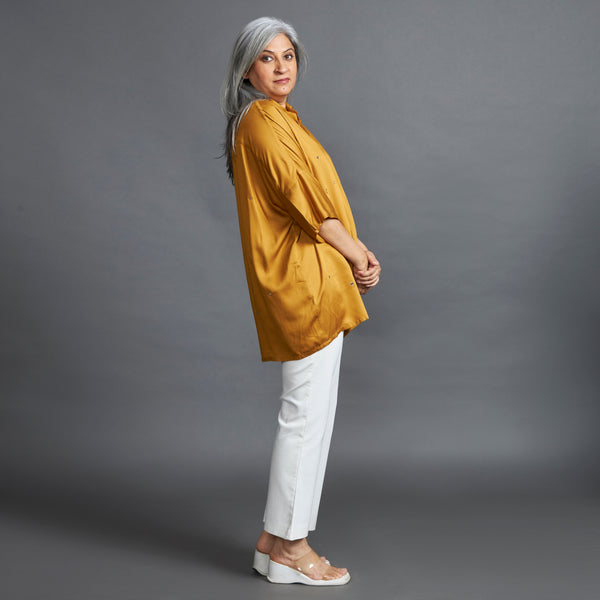 GIN Oversize shirt - Yellow Ocre (LAST PIECE)