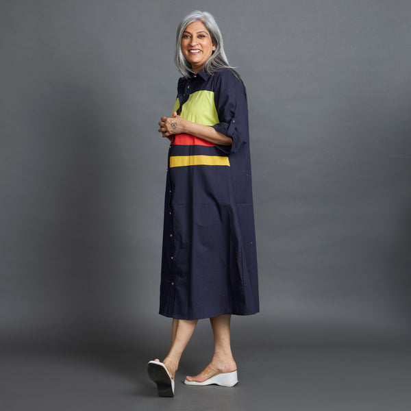 KATIE Band Dress - Navy Blue (PROMO)