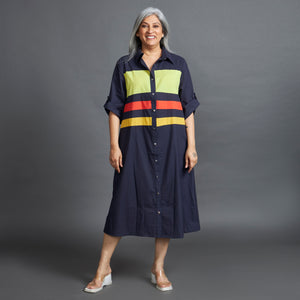 KATIE Band Dress - Navy Blue (PROMO)