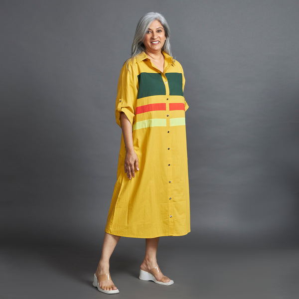 KATIE Band Dress - Yellow (PROMO)