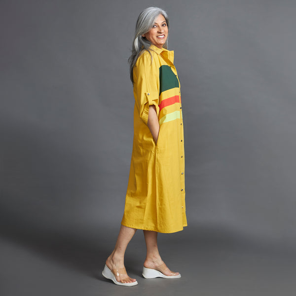 KATIE Band Dress - Yellow (PROMO)