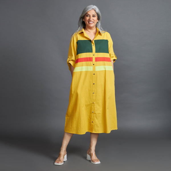 KATIE Band Dress - Yellow (PROMO)