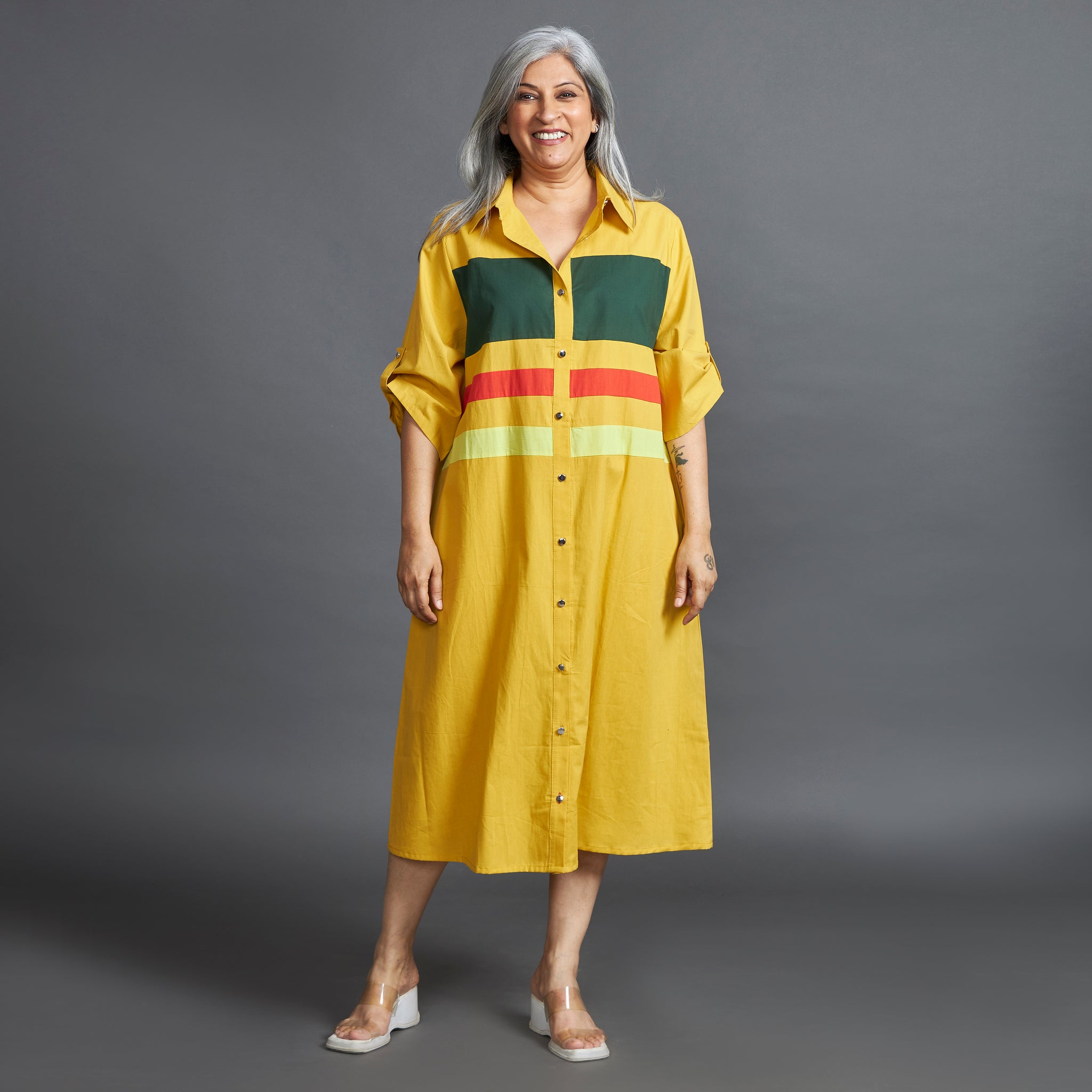 KATIE Band Dress - Yellow (PROMO)