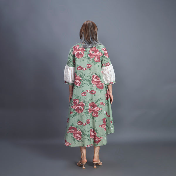 KAVYA A-line Dress - Sage Green (PROMO)