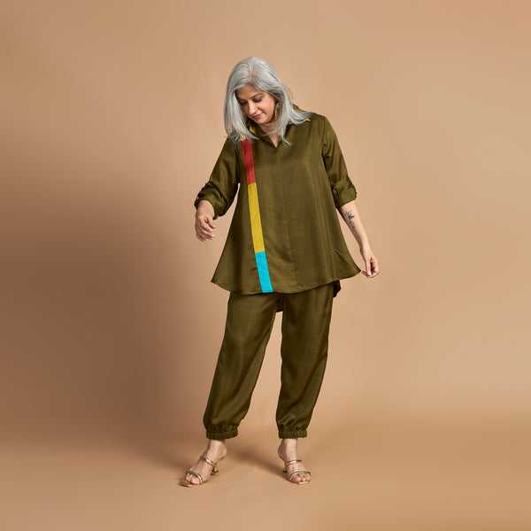 KAVYA  Shirt with Jogger Pants - Colors of KUTCH