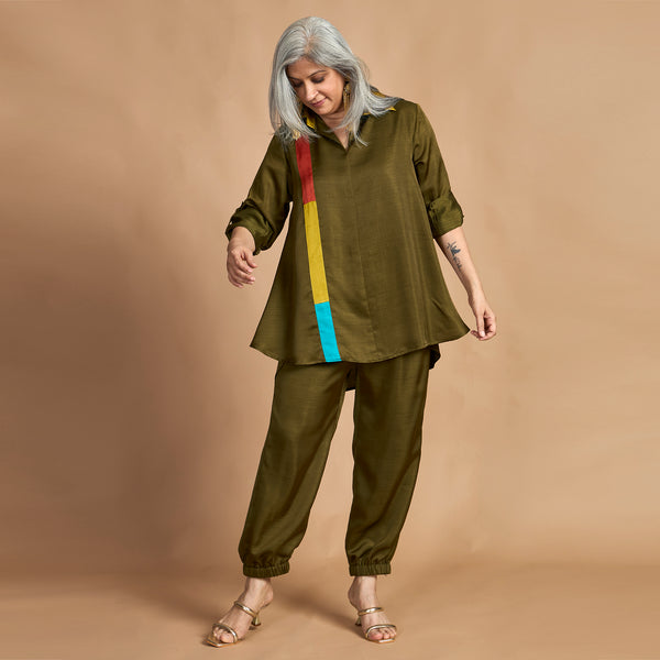 KAVYA  Shirt with Jogger Pants - Colors of KUTCH