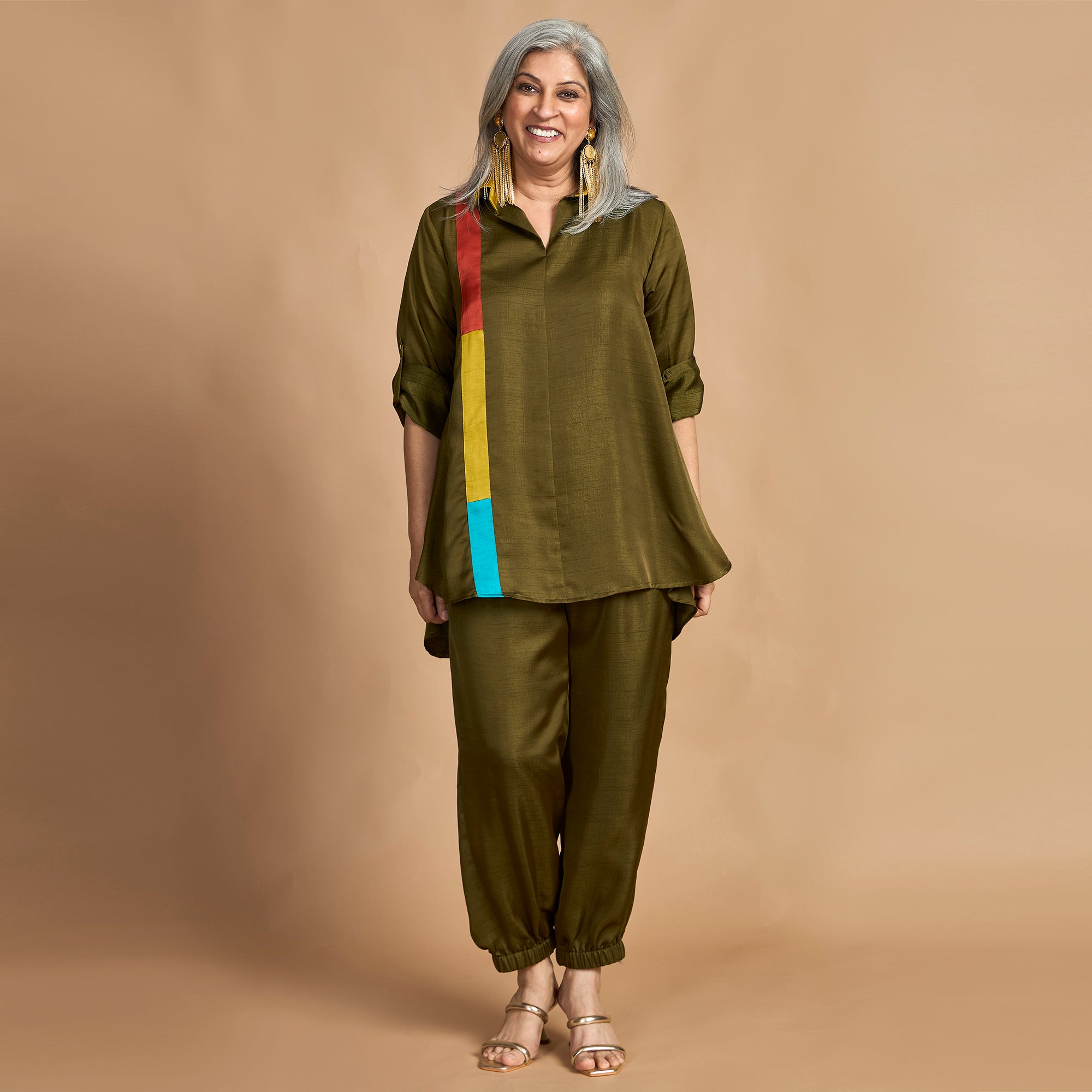 KAVYA  Shirt with Jogger Pants - Colors of KUTCH