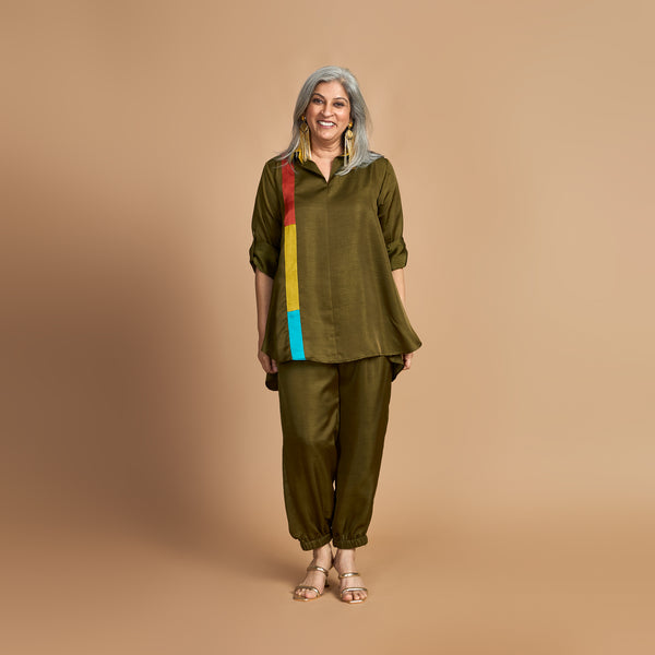 KAVYA  Shirt with Jogger Pants - Colors of KUTCH