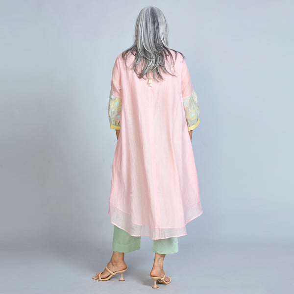 KAVYA A-line Tunic Set - Pink
