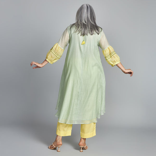 KAVYA A-line Tunic Set - Mint Green