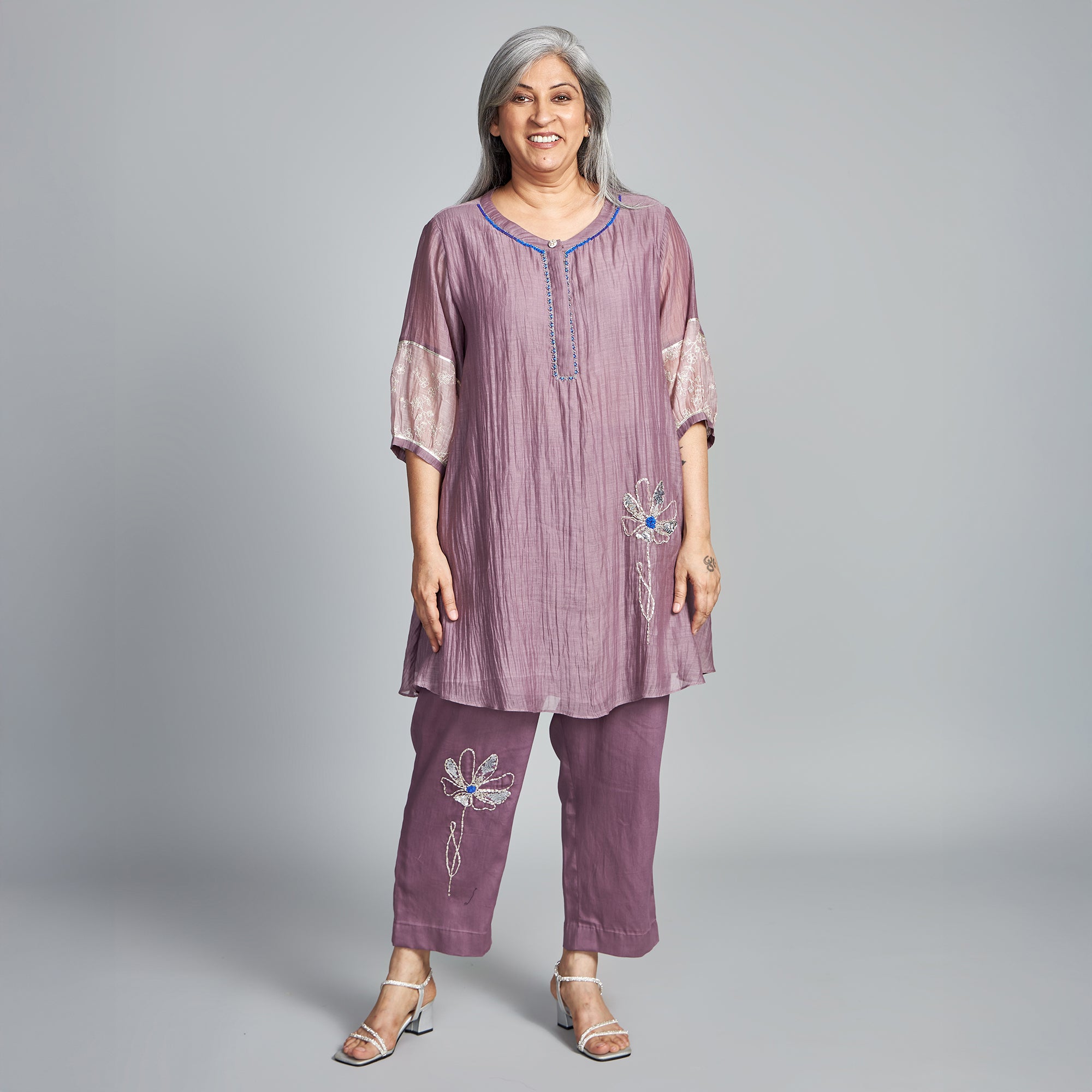 AVNI Tunic Set - Black Currant
