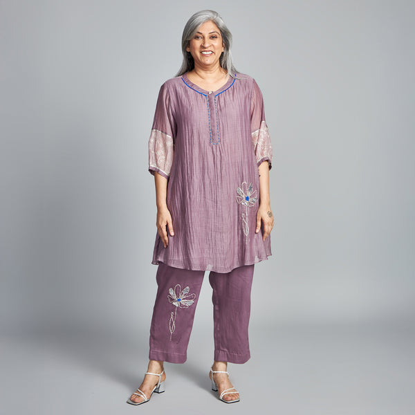 AVNI Tunic Set - Black Currant