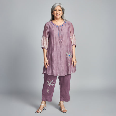 AVNI Tunic Set - Black Currant