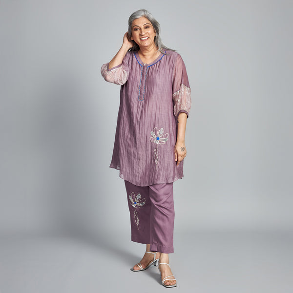 AVNI Tunic Set - Black Currant