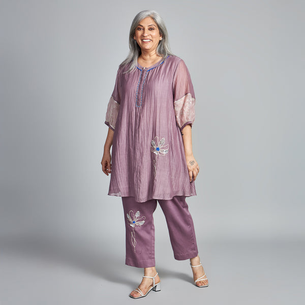 AVNI Tunic Set - Black Currant