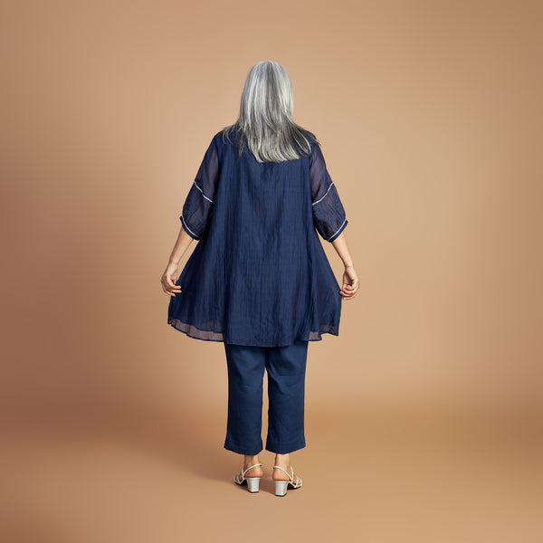 AVNI Tunic with Pants - Navy Blue