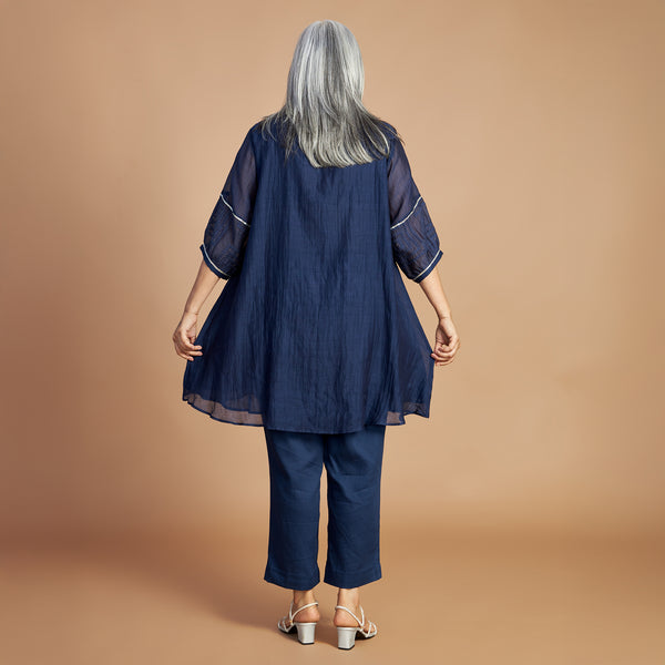 AVNI Tunic with Pants - Navy Blue