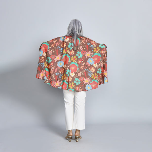 LELA Butterfly Shirt - Brown Print (SALE)