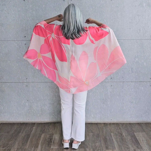 LELA Butterfly Shirt - Pink Ivory Print