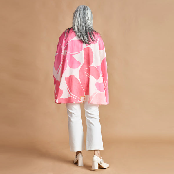 LELA Butterfly Shirt - Pink Ivory Print (LAST PIECES)