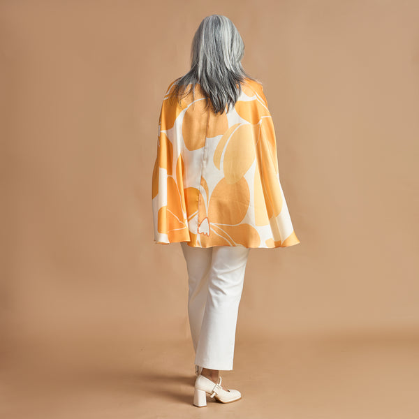 LELA Butterfly Shirt - Yellow Ivory Print (LAST PIECES)