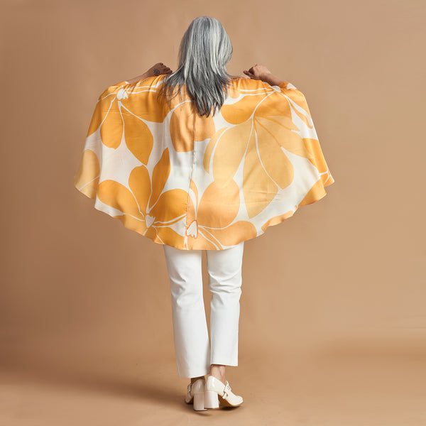 LELA Butterfly Shirt - Yellow Ivory Print (LAST PIECES)