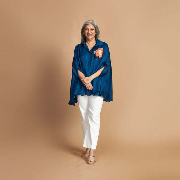 LELA Butterfly Shirt - Blue