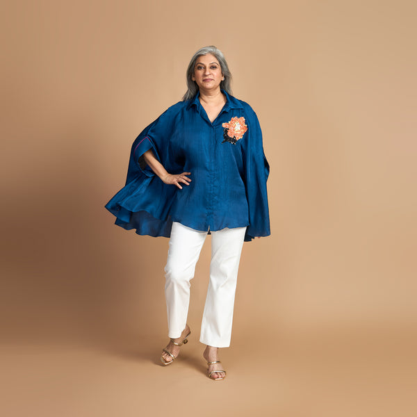 LELA Butterfly Shirt - Blue