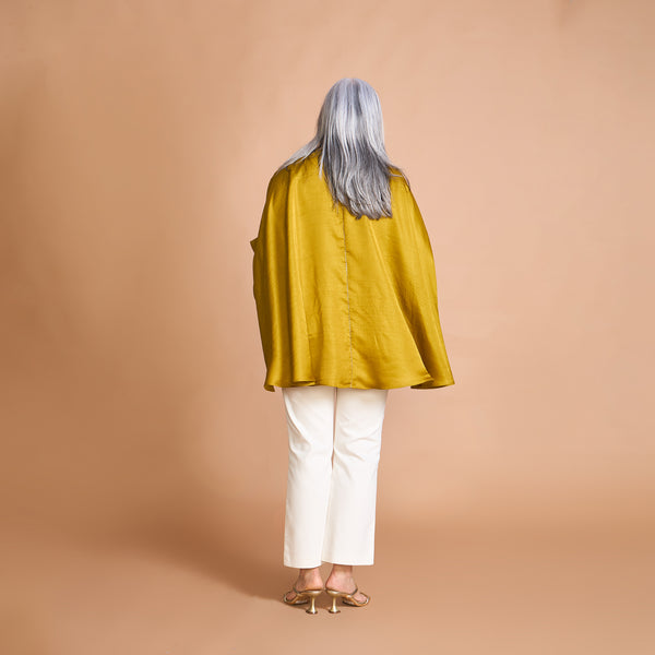LELA Butterfly Shirt - Yellow Ochre