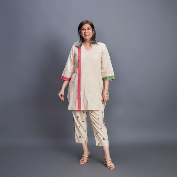 MANA Tunic Set - Fawn and Green