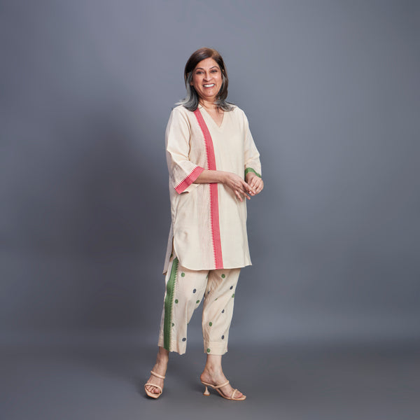 MANA Tunic Set - Fawn and Green