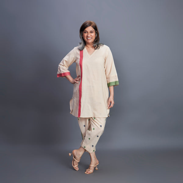 MANA Tunic Set - Fawn and Green