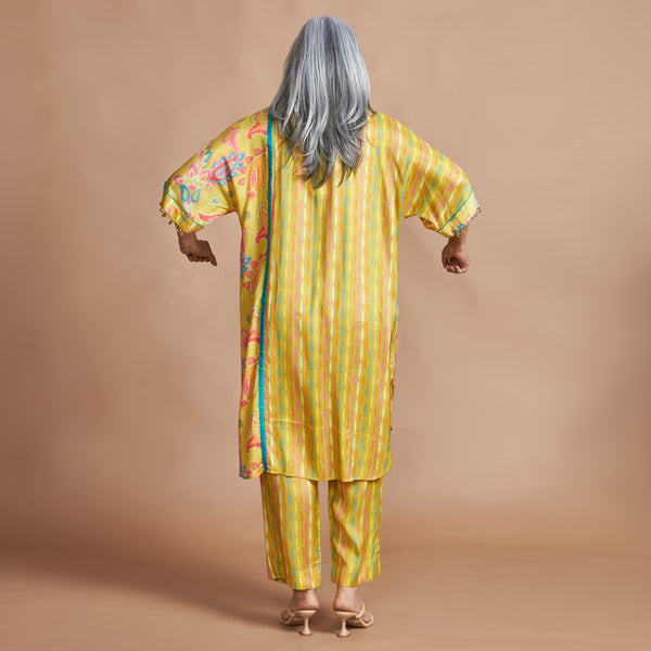 MEHAR  Kaftan Set - Yellow Paisley (LAST PIECES)