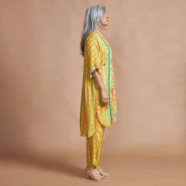 MEHAR  Kaftan Set - Yellow Paisley (LAST PIECES)