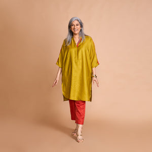 NEELAM Kaftan Set - Yellow Ochre