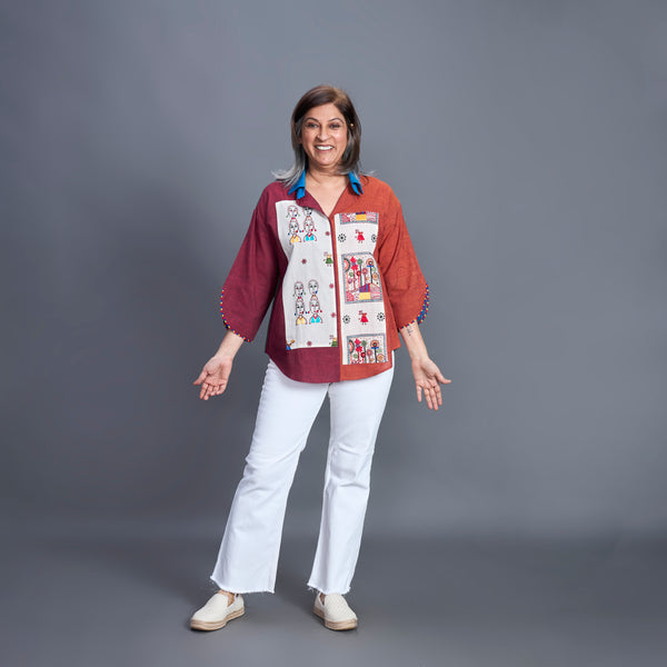 NIMMI Shirt - Color Block (LAST PIECES)