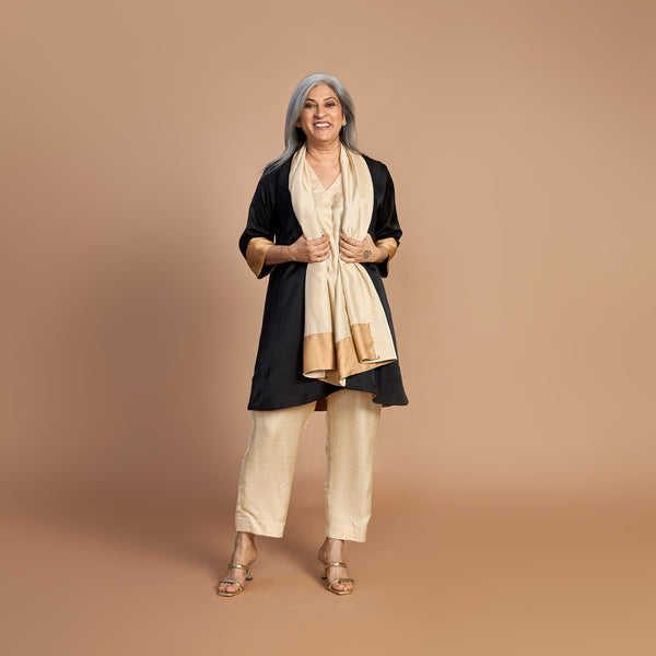 NORI Jacket 3 piece SET - Black & Ivory