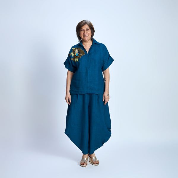 RABIA SAMAIRA Set - Deep Peacock
