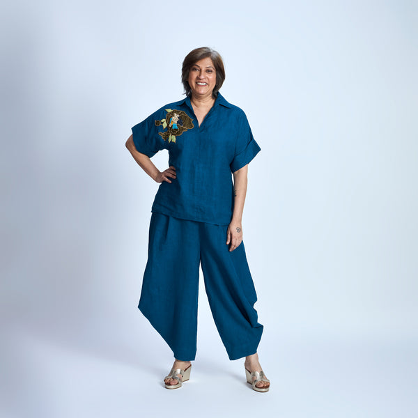RABIA SAMAIRA Set - Deep Peacock