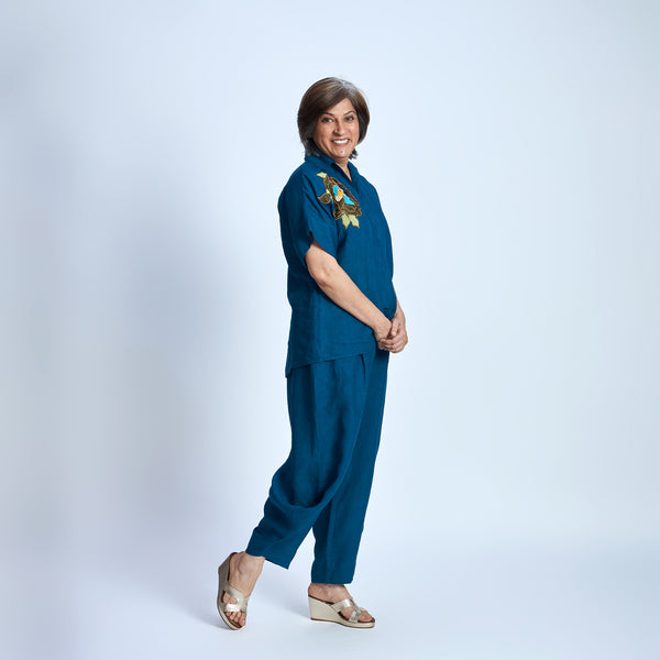 RABIA SAMAIRA Set - Deep Peacock