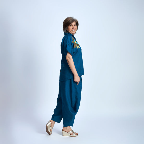 RABIA SAMAIRA Set - Deep Peacock