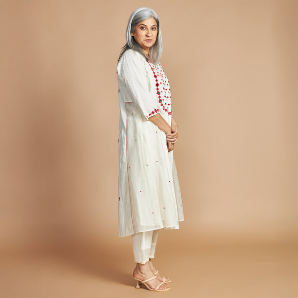 REYA Choga Set - Ivory & Red