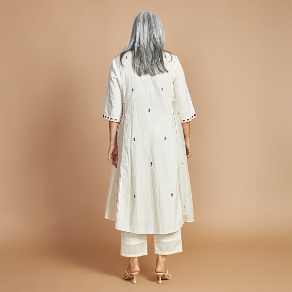 REYA Choga Set - Ivory & Red