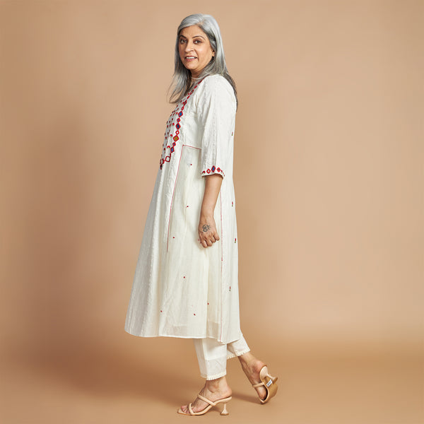 REYA Choga Set - Ivory & Red