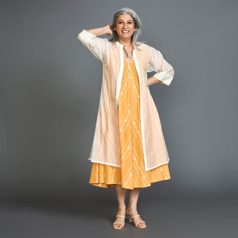 RISA Jacket Dress - Yellow Ivory