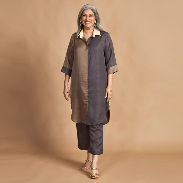 RUHANI Tunic Set - Shades of Gray