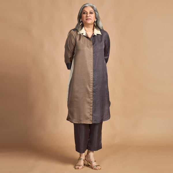 RUHANI Tunic Set - Shades of Gray